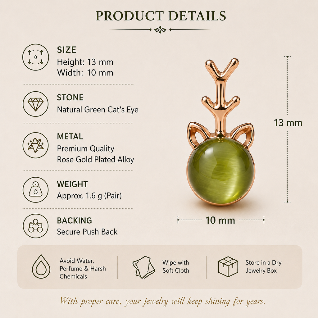 VyomBox Gold Plated Alloy Stud Earrings for Women and Girls