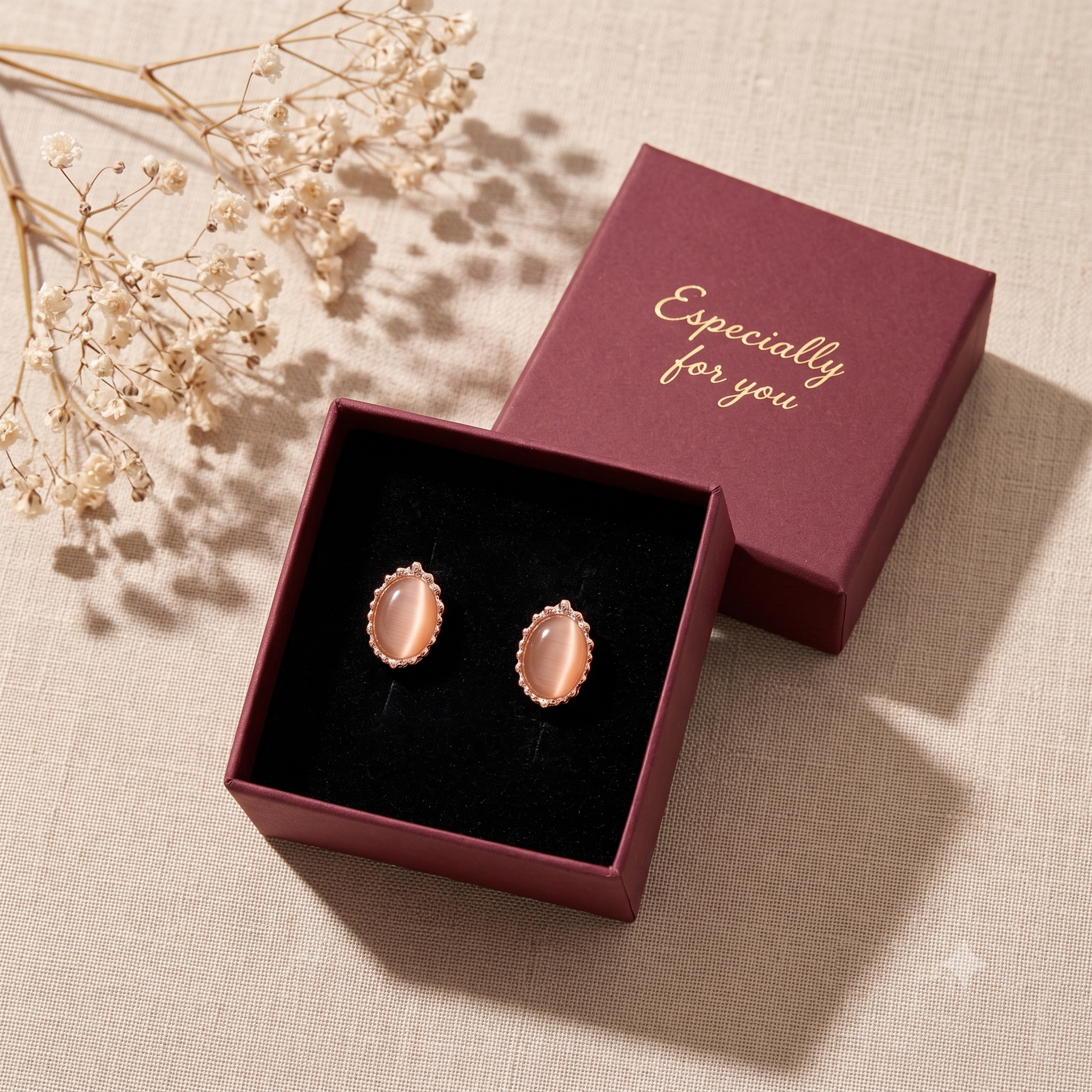 Elegant Oval Stud Earrings for Women & Girls | Golden Yellow Trendy Fashion Jewellery for Daily & Office Wear
