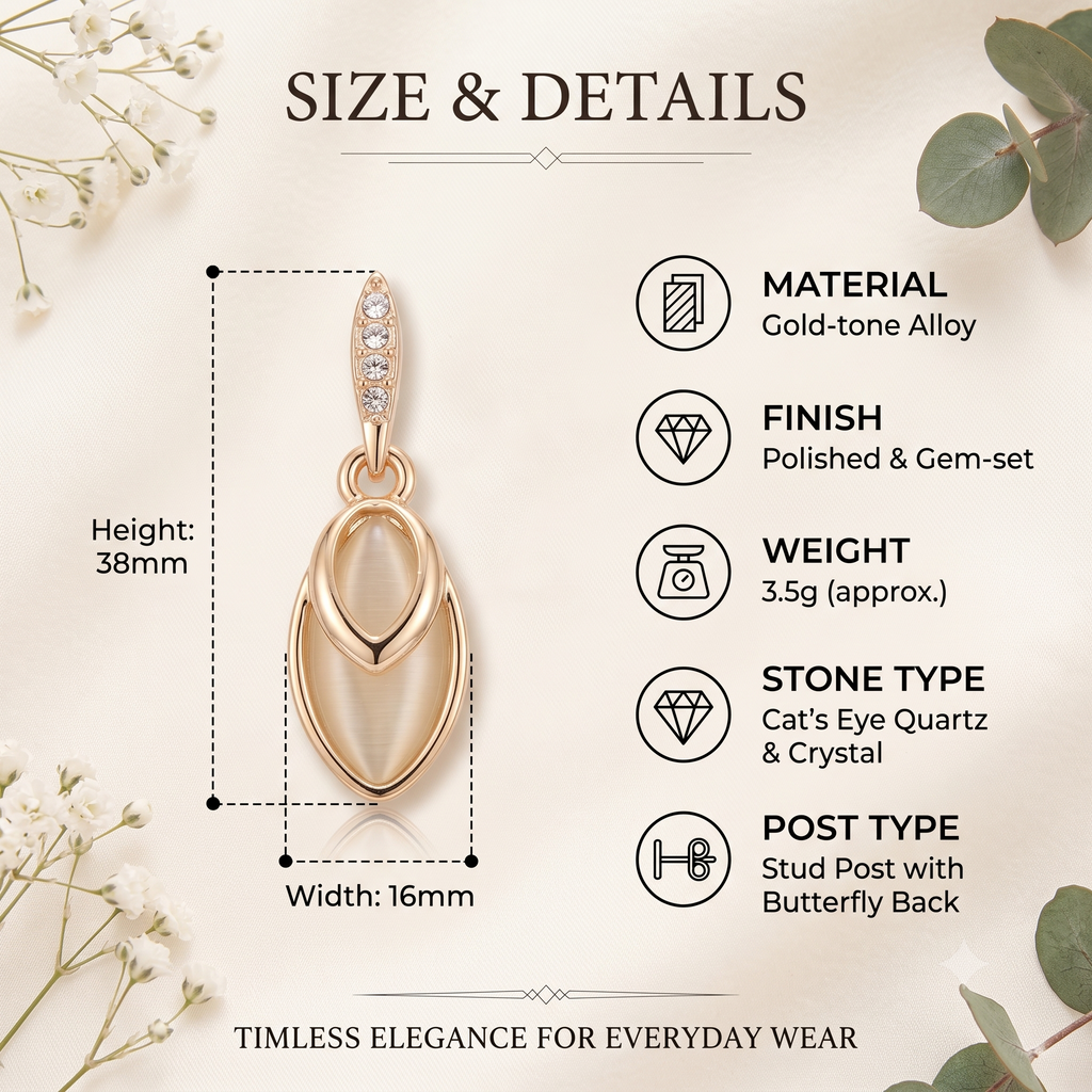 Gold-Plated Opal Style Fish Pendant Necklace and Earrings Jewellery Set