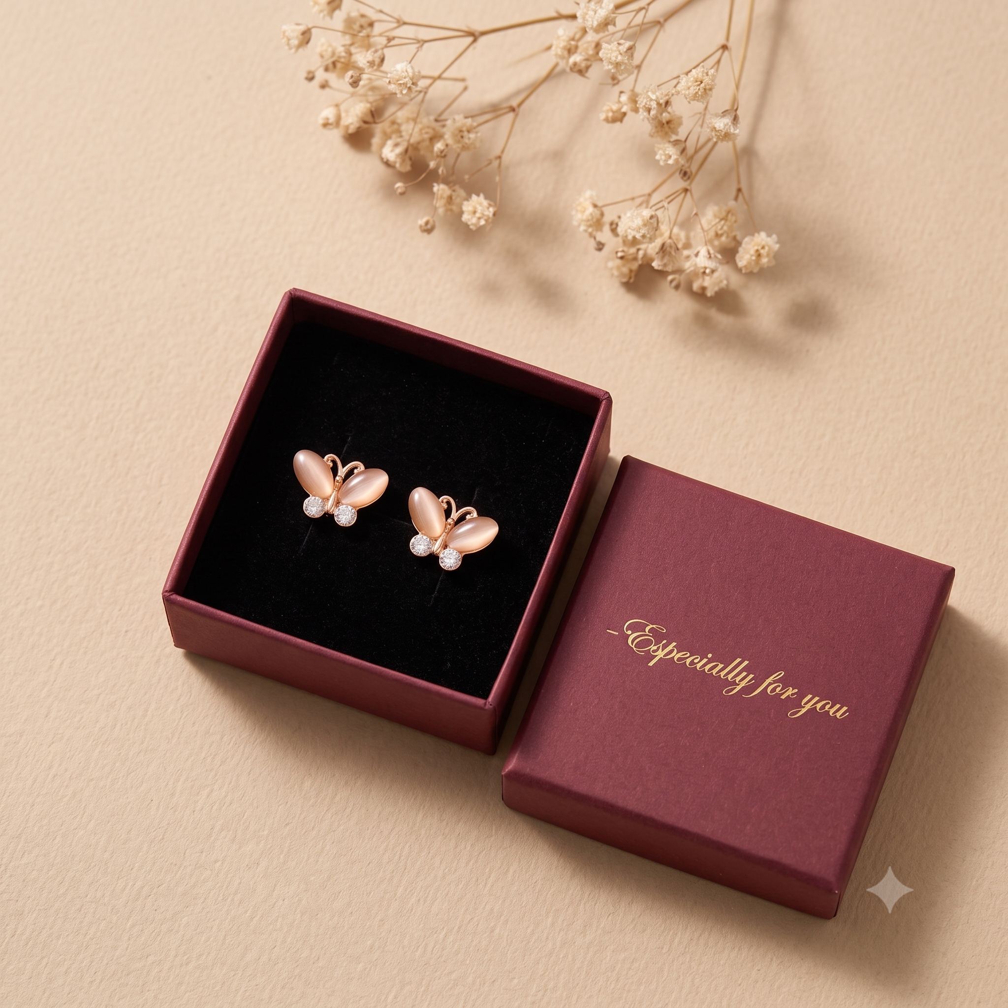 Charming Butterfly Stud Earrings for Women & Girls | Vibrant Orange & Peach Trendy Fashion Jewellery for Daily & Party Wear