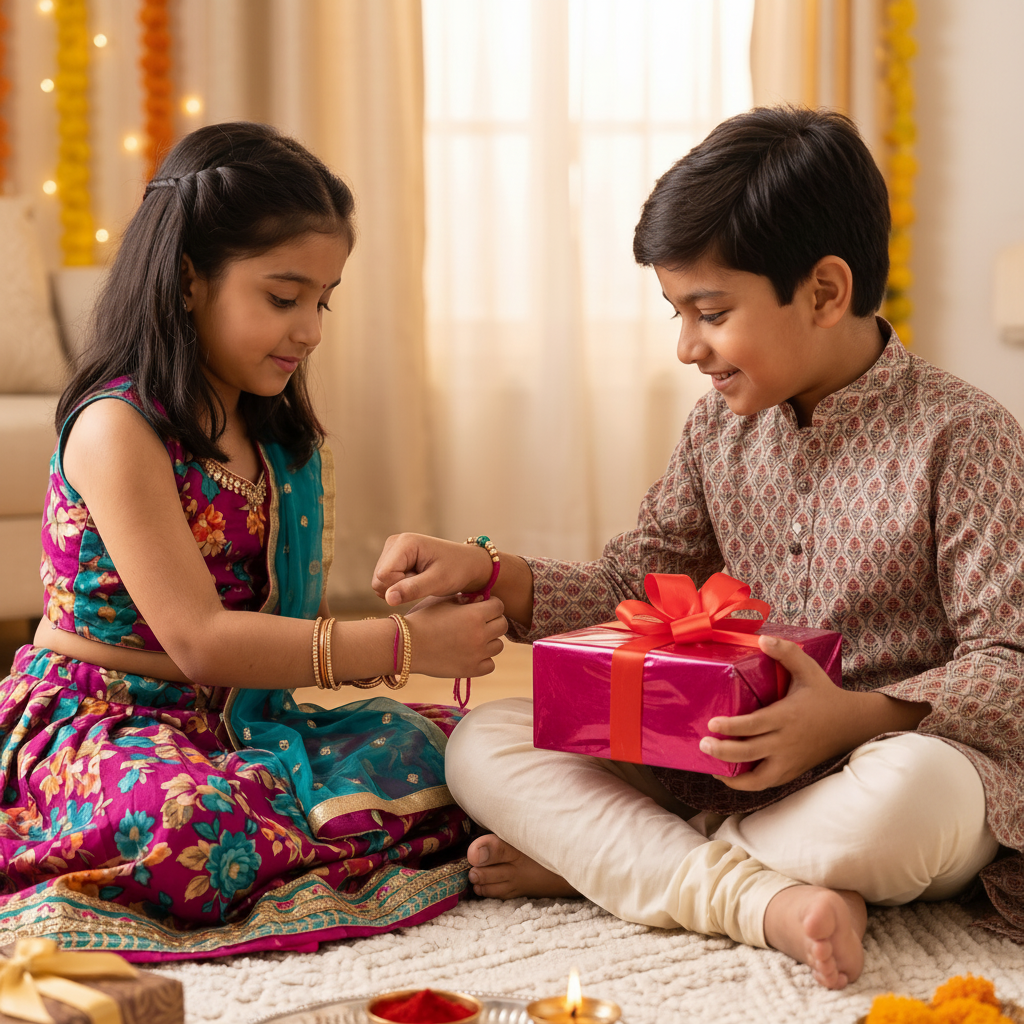 Set of 12 Traditional Designer Rakhis for Brother | VyomBox | Pink