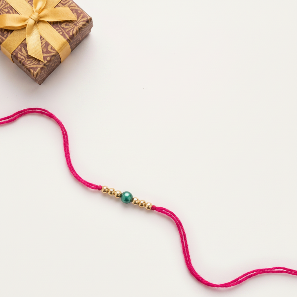 Set of 12 Traditional Designer Rakhis for Brother | VyomBox | Pink