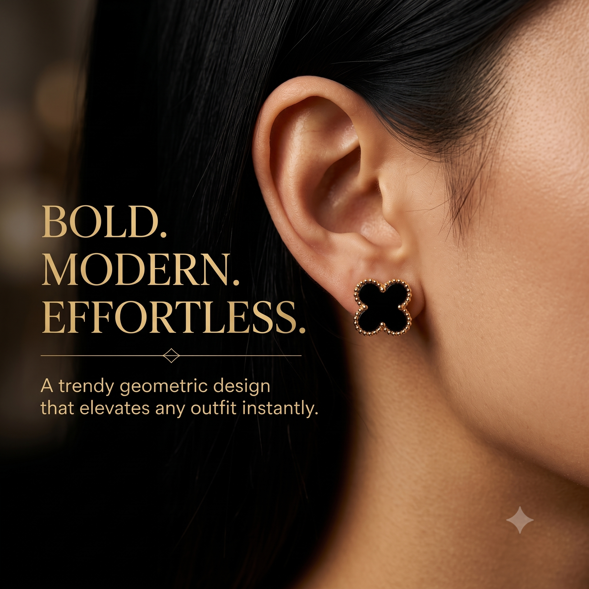 Stylish  Clover Stud Earrings for Women & Girls | Trendy Fashion Jewellery for Daily & Party Wear