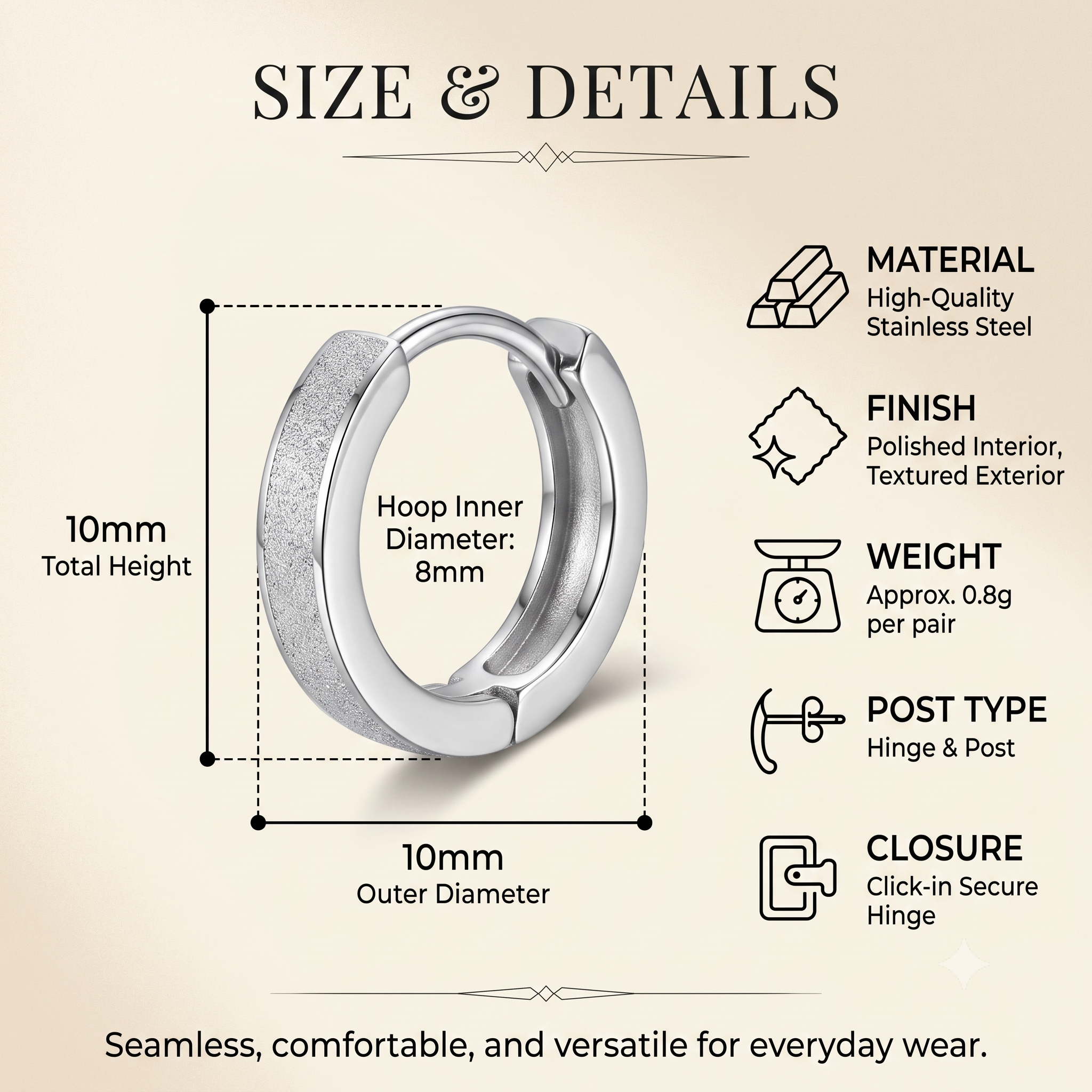 Trendy Stainless Steel Curated Earring Set for Women & Girls | Silver Combo Pack Multi-Pack Fashion Jewellery for Daily, Office & Party Wear