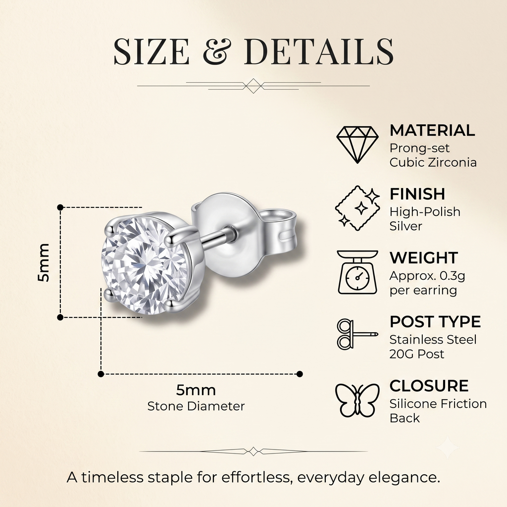 Trendy Stainless Steel Curated Earring Set for Women & Girls | Silver Combo Pack Multi-Pack Fashion Jewellery for Daily, Office & Party Wear