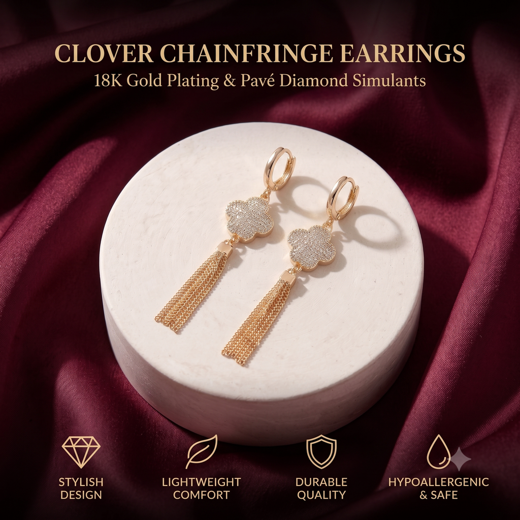 Elegant Flower Gold Tassel Hoop Earrings for Women & Girls | Trendy Crystal Dangle Fashion Jewellery for Daily, Festive & Party Wear