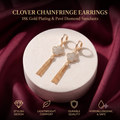 Elegant Flower Gold Tassel Hoop Earrings for Women & Girls | Trendy Crystal Dangle Fashion Jewellery for Daily, Festive & Party Wear