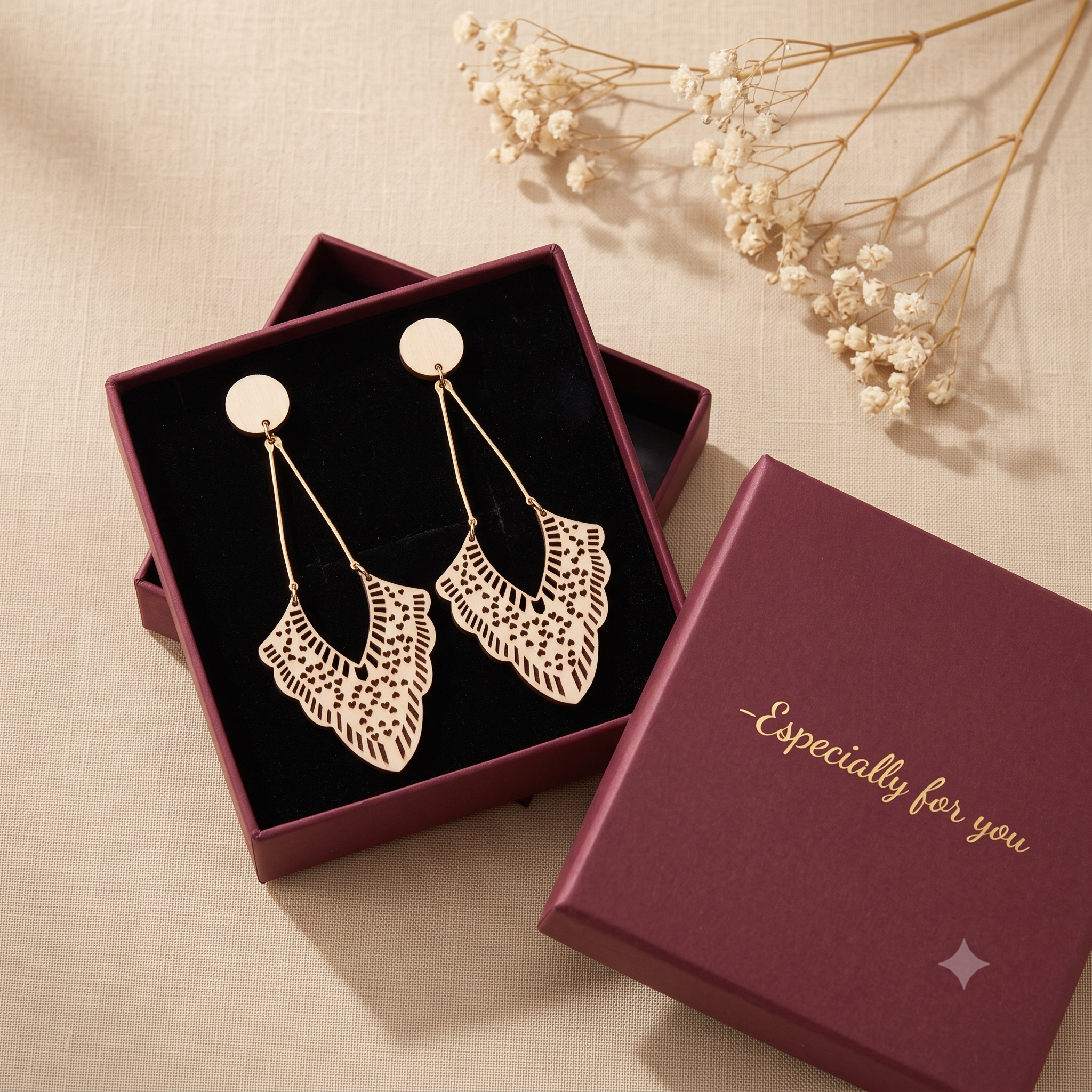 Trendy Wooden Long Drop Earrings for Women & Girls | Boho Fashion Jewellery for Casual, Daily & Party Wear