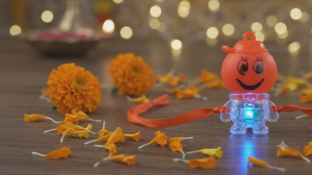 Cute Cartoon Kids Rakhi with Ribbon | VyomBox